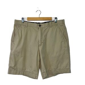 True Flies Manasota Men's 38 Casual Chino Short Flat Front Lounge Fishing Khaki